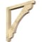 Ekena Millwork Olympic Craftsman Rough Sawn Bracket w/ Offset Brace, Douglas Fir, 6"W x 48"D x 48"H BKT0604X48X48OLY04RDF - alternate 1